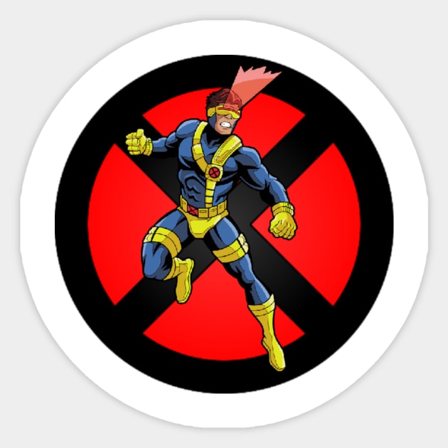 Laser Eyes Superhero Sticker by TheM6P